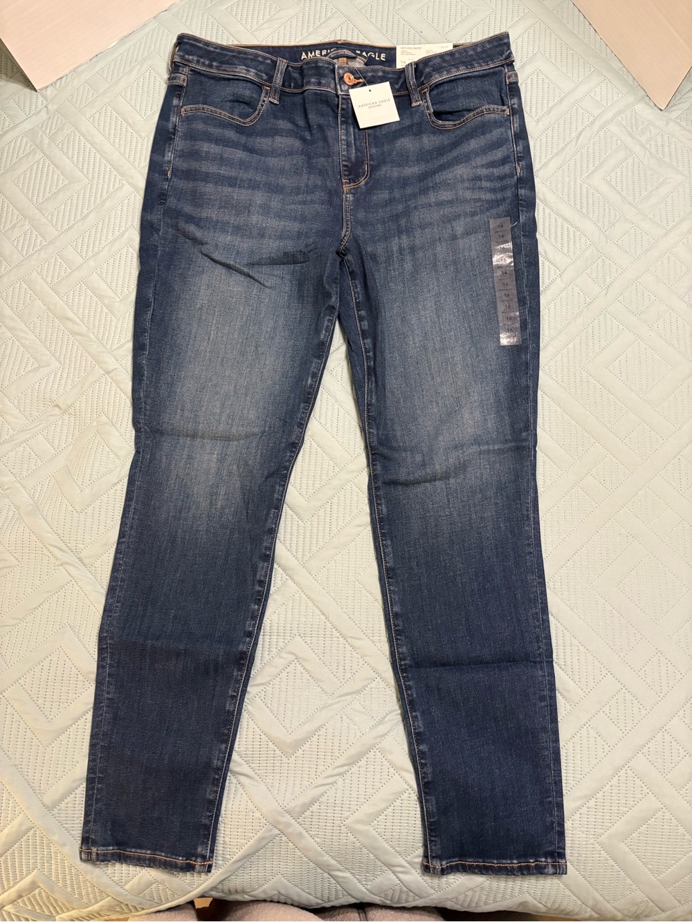 American Eagle OutfittersNext Level Stretch Jeggings Dark Shadow Size 16 33W NWT